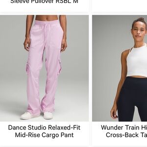 lululemon athletica Light Pink Track Pants